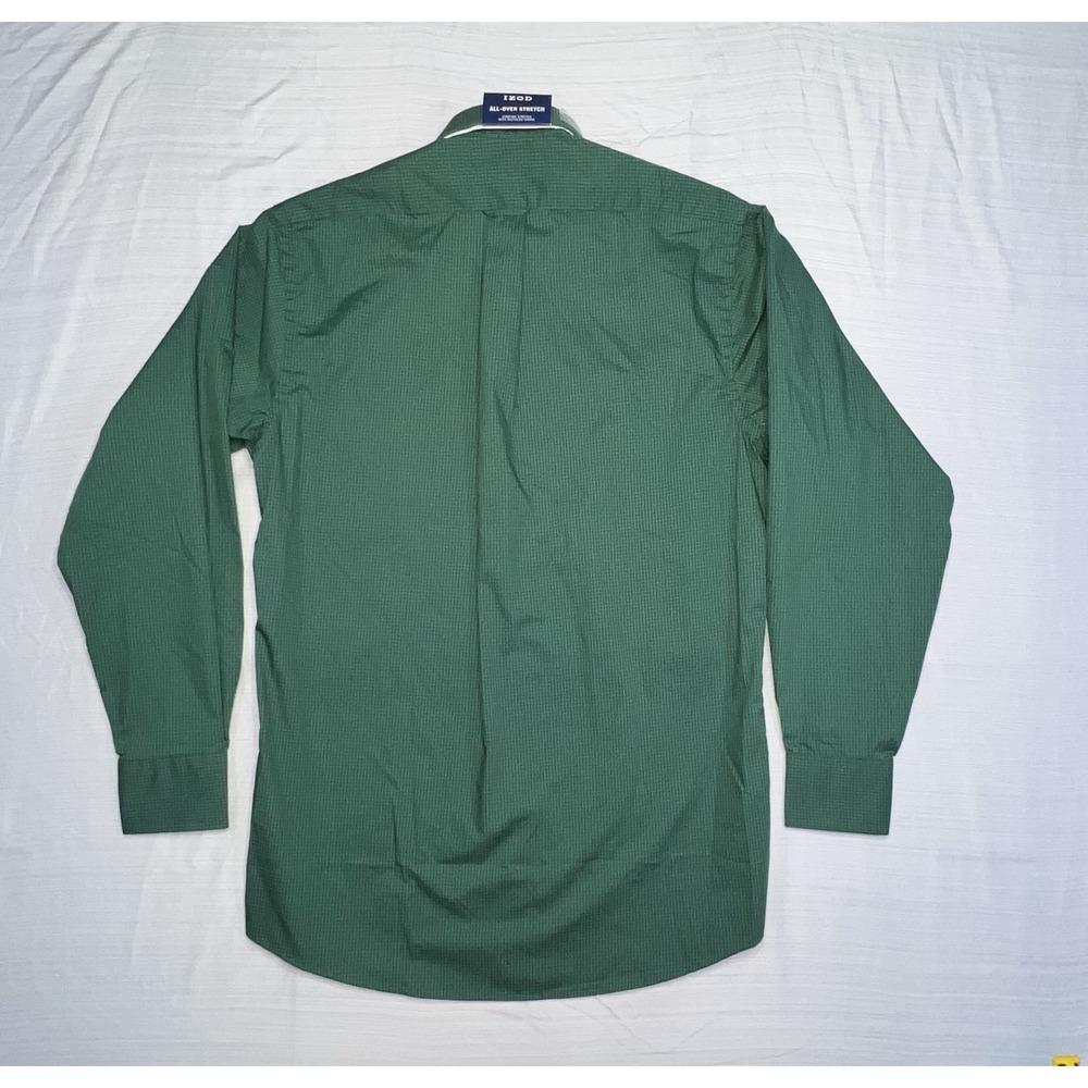 Izod All-over Stretch LS Regular Fit Shirt Men's Size‎ (14-14.5 32/33 Small) NWT - Picture 2 of 14